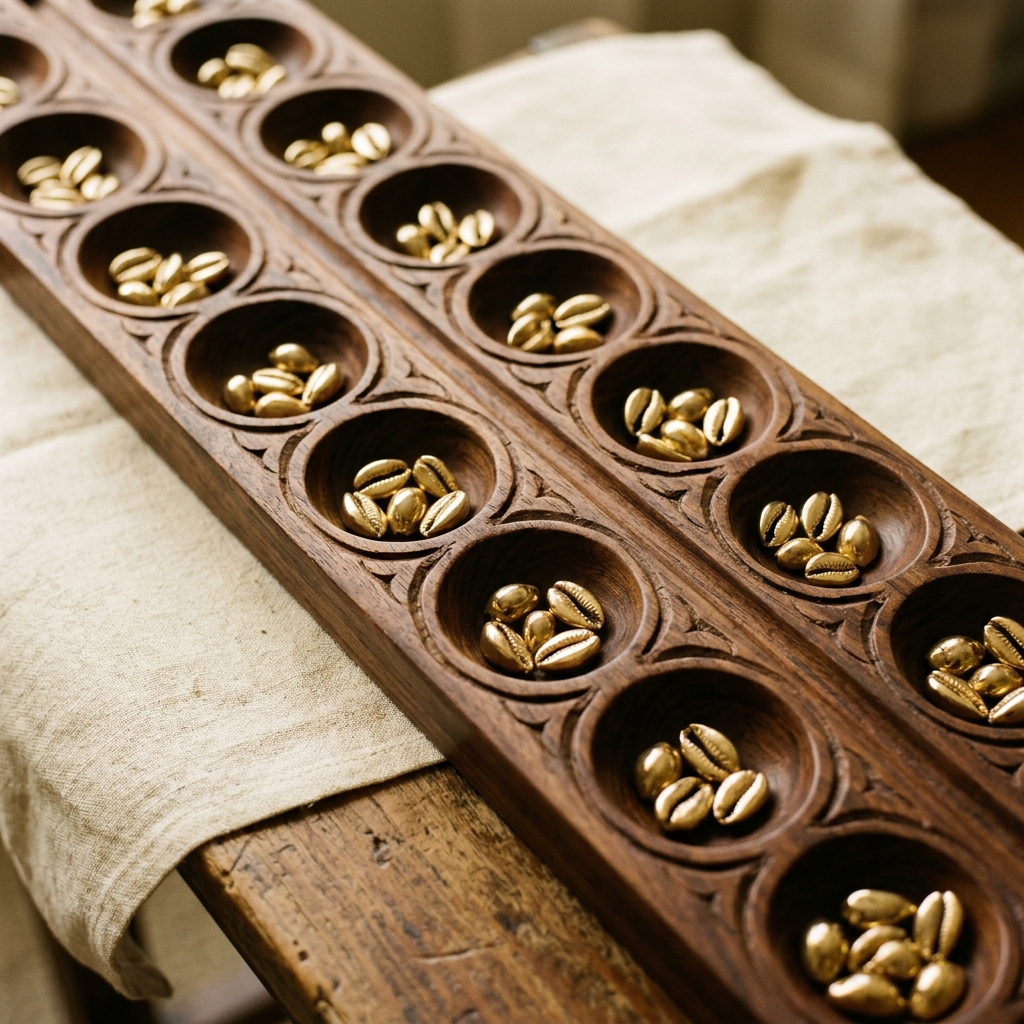 Pallanguzhi Handcrafted Board
